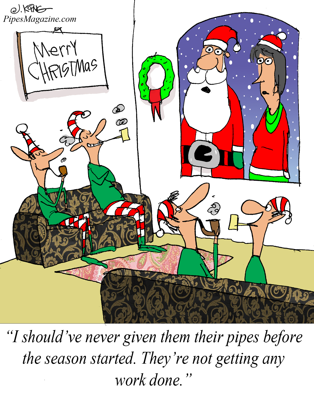 Santa S Elves Get Pipes For Christmas