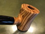 I made this experimental tobacco pipe out of Olive Wood in epoxy resin. Any  tips on how to polish it to make it more clear? : r/woodworking