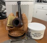 Dunhill Dublin G5 with Eagle Pipe Rest.JPEG