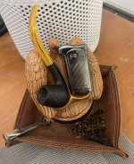 Briarworks Small Bent Apple and Eagle stand.JPEG