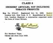 Sasieni Royal Stuart Trademark 1929.jpg