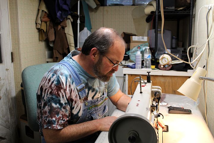 Neil in his workshop