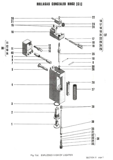 Dunhill Rollagas Schematic