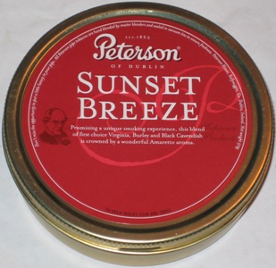Peterson Sunset Breeze Pipe Tobacco Tin