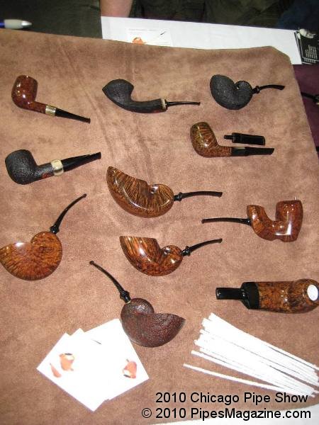 Some Pipes for Sale at one of the Tables at the Pre-Show