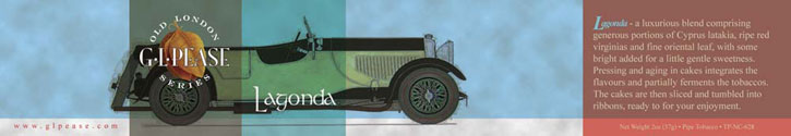 G. L. Pease Lagonda Tin Art