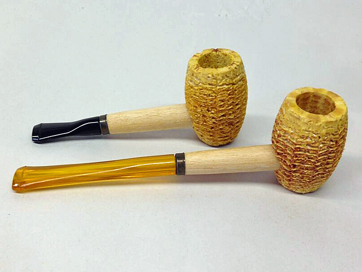 Missouri Meerschaum Corn Cop Pony Straight Amber