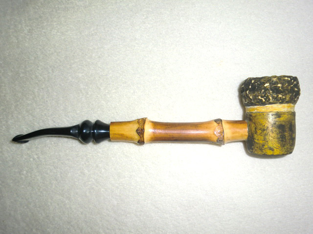 Missouri Meerschaum Freehand Stain Corn Cob Pipe