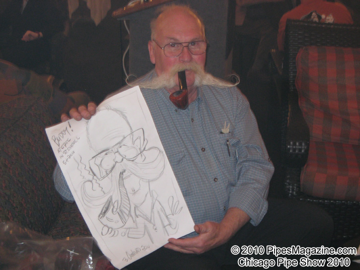 Buddy Shows his Caricature