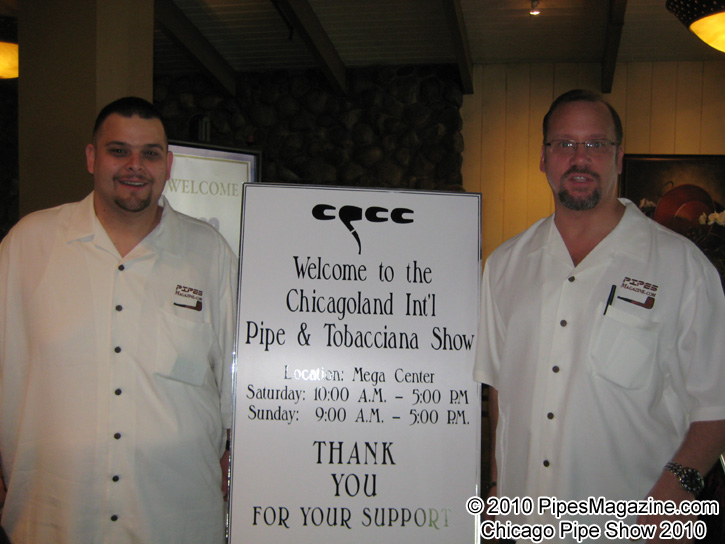 Bob Tate & Kevin Godbee in Our PipesMagazine.com Shirts