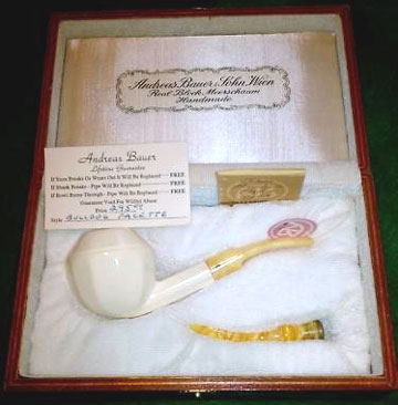 Andreas Bauer & Sohn Wien, Real Block Meerschaum Pipe