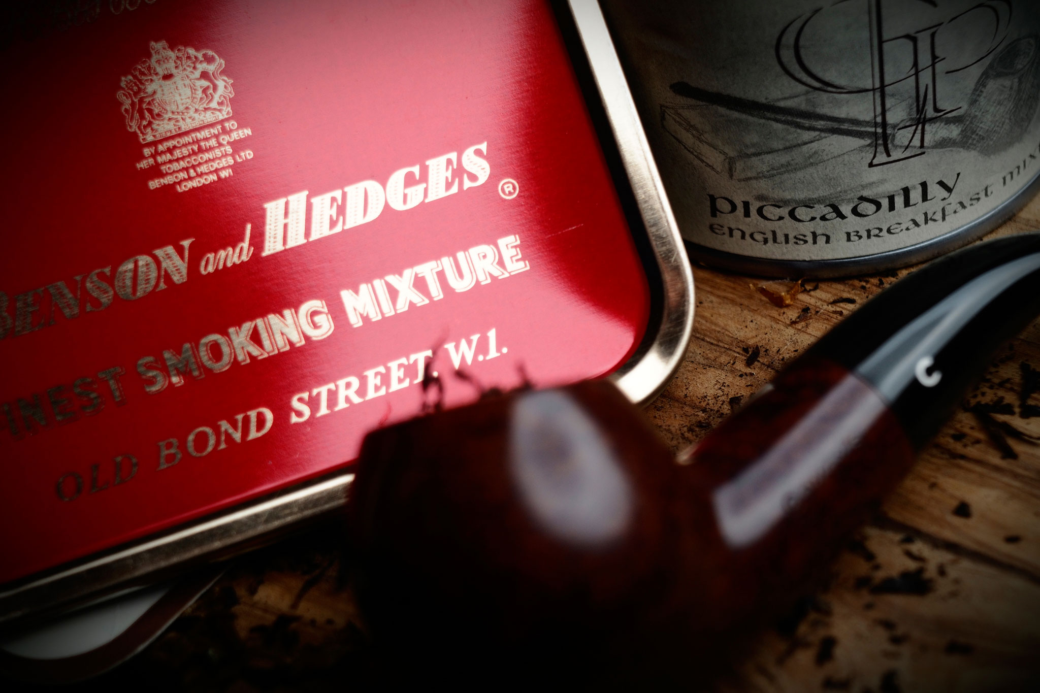 Benson & Hedges and Picadilly Pipe Tobaccos and Comoy Pipe