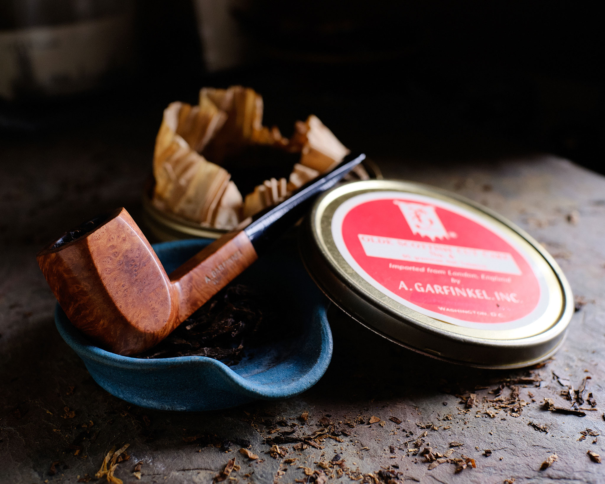 Garfinkel Panel Pipe and Tobacco